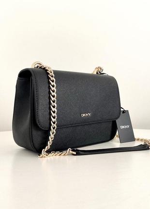 Dkny sina shoulder bag with flap жіноча шкіряна брендова сумочка кросбоді crossbody сумка дкну оригінал подарунок дівчині дружині