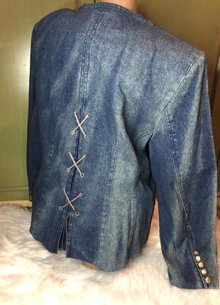 Винтажная курточка, джинсовая , коттон , пиджак , джинсовый жакет3 фото