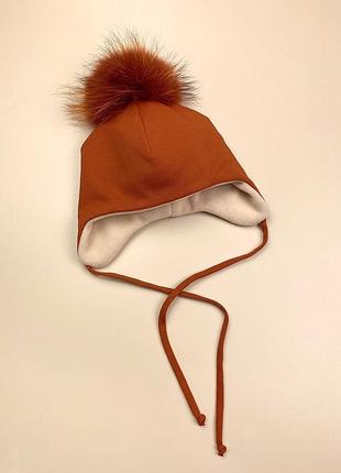 Шапка зимняя с помпоном