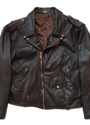 Раритетна вінтажна куртка-косуха оверсайз 80-х sip paris stock leather jacket motorcycle