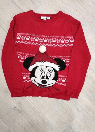 Кофта новогодняя с микимаусом