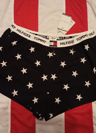 Tommy hilfiger женские темно-синие шорты track short print