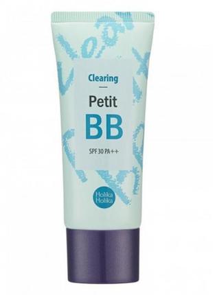 Маскирующий bb-крем для проблемной кожи holika holika clearing petit bb cream spf30 pa ++1 фото