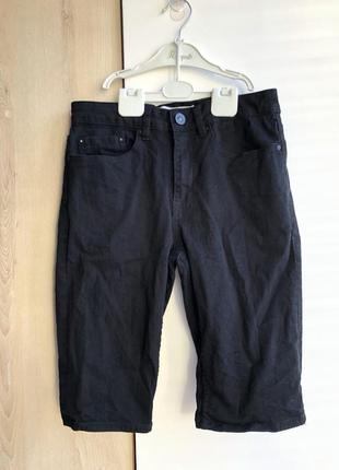 Шорти джинсові базові базові чорні скіні скінні1 фото