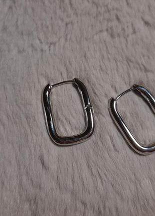 Серьги серебро 925 проба 3