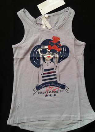 Майка/футболка lulu castagnette (франція) на 5-6 років