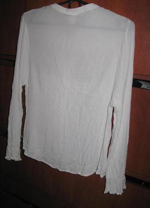 Блуза  с кружевом белая4 фото
