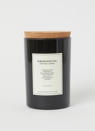 Ароматична свічка h&m home firewood fig інжир кедр, сандал аромасвеча