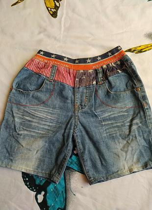 Сині джинсові шорти на хлопчика 8 років
