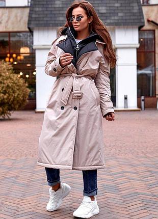 Утеплённый тренч