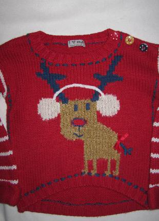 Кофта новогодняя.3-4 года.рост 104см