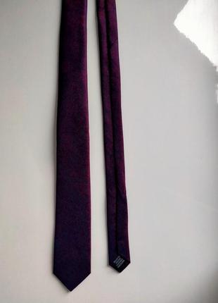 Вузький краватку з візерунком man2 фото