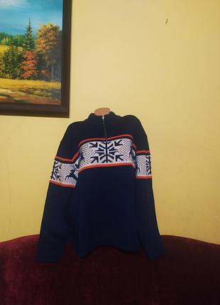 Мужской  теплий свитер кофта новогодний стиль узор олень вовна шерсть новий качество 🔥 🔥 🔥