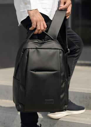 Стильный мужской рюкзак для активного образа жизни в черном цвете2 фото