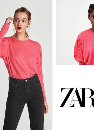 Новая свободная кофта с красивыми рукавами zara