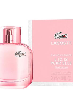 Женская туалетная вода lacoste l.12.12 pour elle sparkling