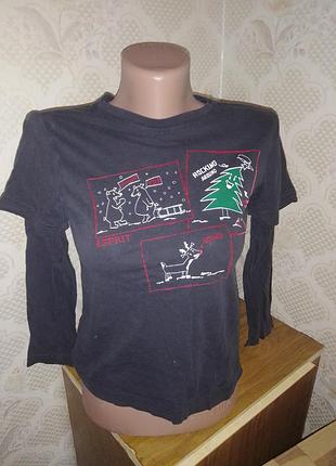 Новогодняя кофта-обманка комиксы на 7-10 лет esprit новогодний комикс распродажа