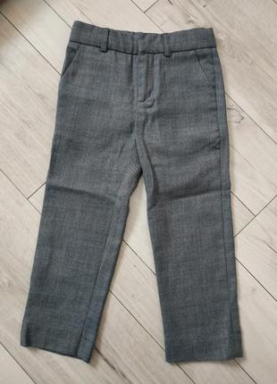 Шерстяные брюки на маштчика 3-4 гола zara
