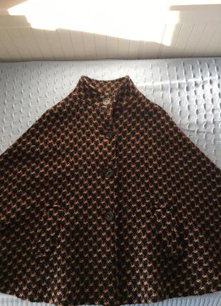 Чистошерстяное полу пальто zara,  размер м9 фото