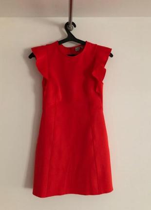 Приталена сукня міні з оборками asos3 фото