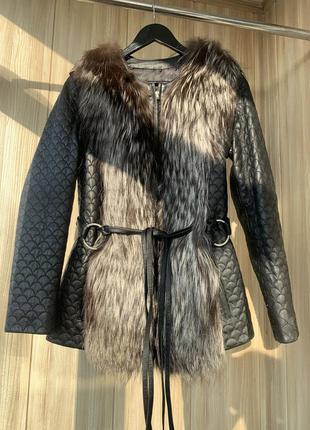 Шкіряна куртка трансформер