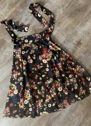 Спідниця в квітковий принт mamouchka , юбка , франція2 фото