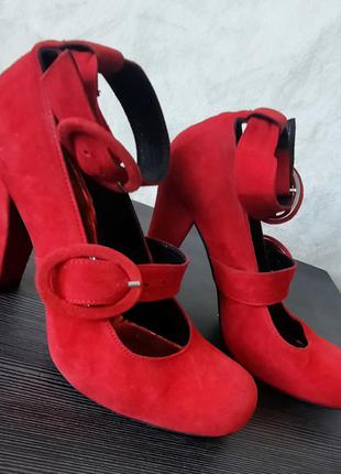 Туфли ,замш,кожа натур 36