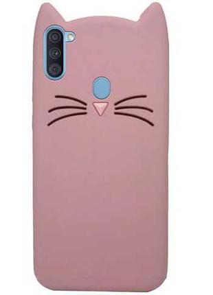 Силиконовый чехол 3d cat для samsung galaxy a21