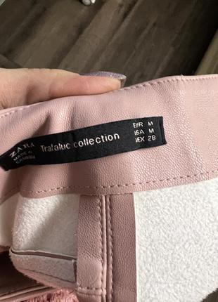 Кожаная юбка zara 3