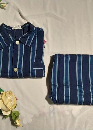 Легка ніжна та приємна на дотик піжама чоловіча в смужку