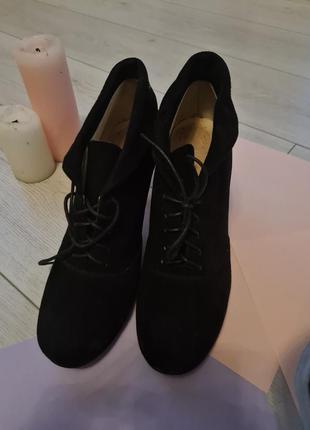 Ботинки натуральная замша, 40размер