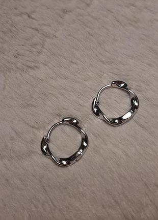 Серьги серебро 925 проба 3