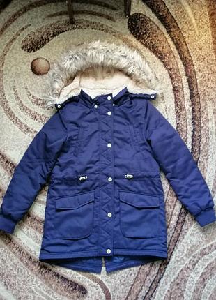 Утепленная парка h&amp;m р. 146