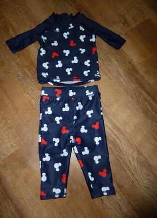 Сонцезахисний костюм для купання, купальник на 3-6 міс, сонцезахисна футболка і плавки