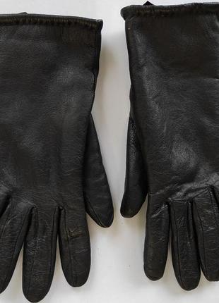 Шкіряні рукавички на підкладі3 фото