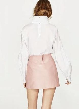 Кожаная юбка zara 2