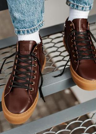 Ботинки мужские зимние south shell brown 4