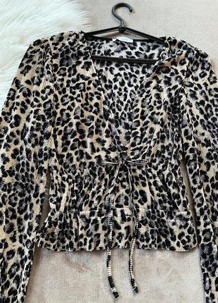 Женская стильная блуза плиссированный топ со сборками zara6 фото