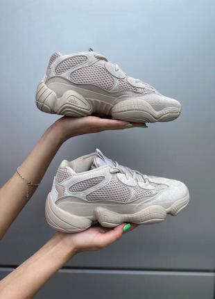 Adidas yeezy boost 500 beige женские кроссовки адидас ези бежевые2 фото