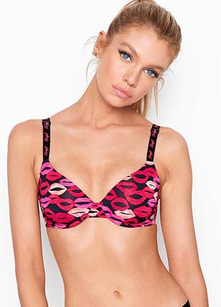 Бюстгальтер с лого бретелями р. 70е/75д victoria’s secret 🔥акция! 🔥получи скидку 13%