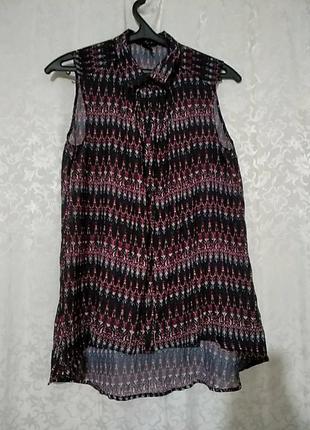 H&m. лёгкая невесомая блузка, рубашка без рукавов.