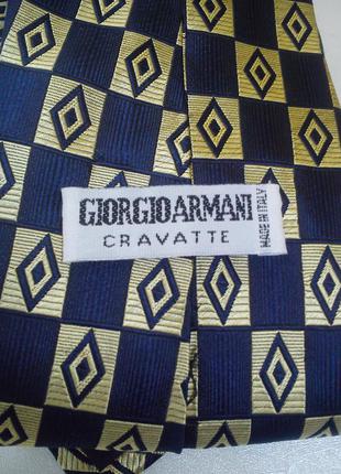Шелковый галстук,giorgio armani,италия. оригинал!2 фото