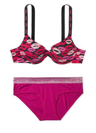 Бюстгальтер и трусики р. 70е/75д victoria's secret 🔥акция! 🔥получи скидку 8%