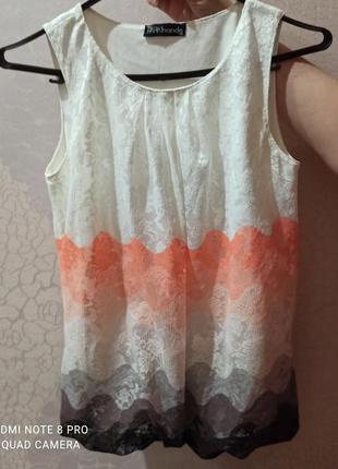 Майка  гипюр park hande