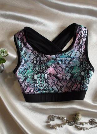 Спортивний топ з цікавою спинкою.souluxe на дівчинку