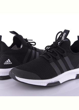 Кроссовки мужские adidas сетка черные размеры 40, 43