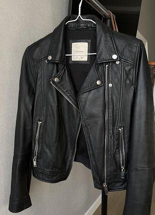 Кожаная косуха pull&bear