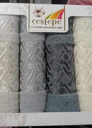 Набор кухонных полотенец cestepe vip cotton (30х50) в коробке 6 шт