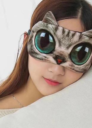 Маска для сну з кішечкою / кішка / котик/ кішечка