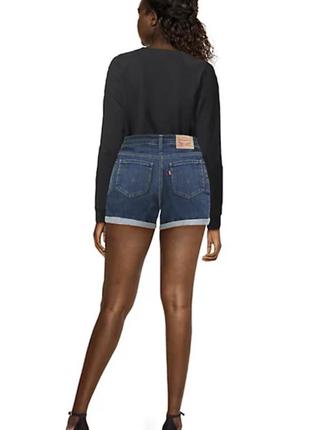 Шорти жіночі levi’s mid-length short hipersoft оригiнал4 фото